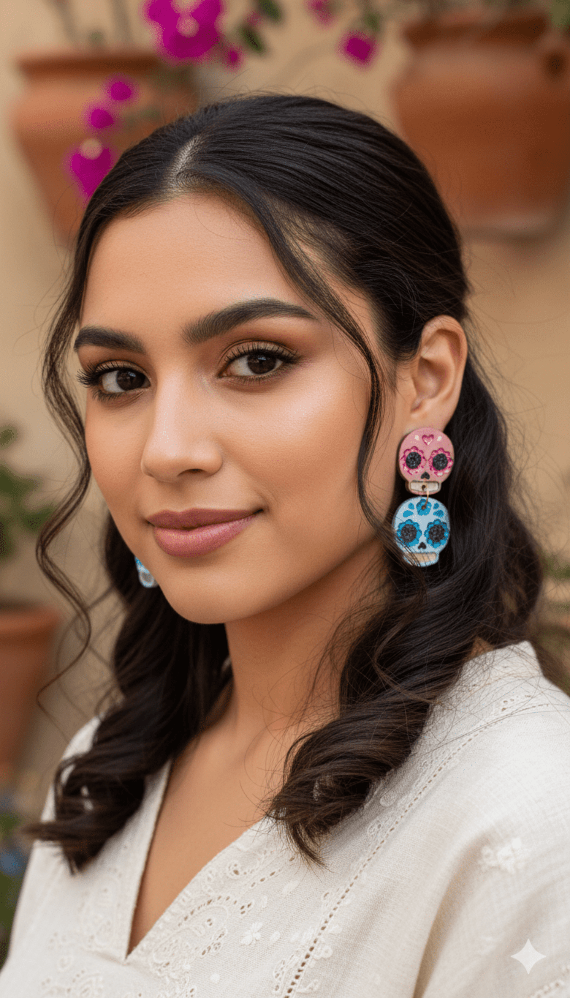 Catrina doble rosa y azul - 2